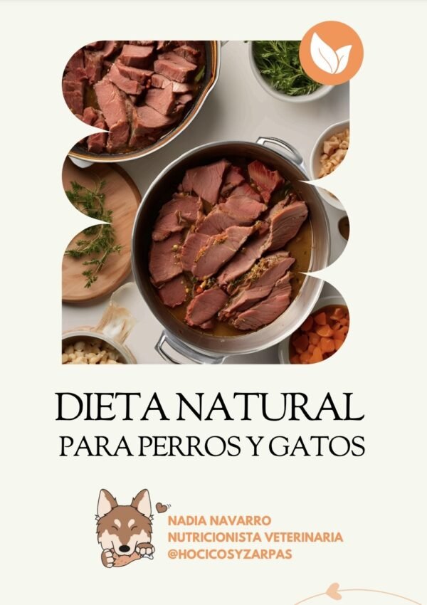 eBook: dieta natural cruda y cocinada para perros y gatos